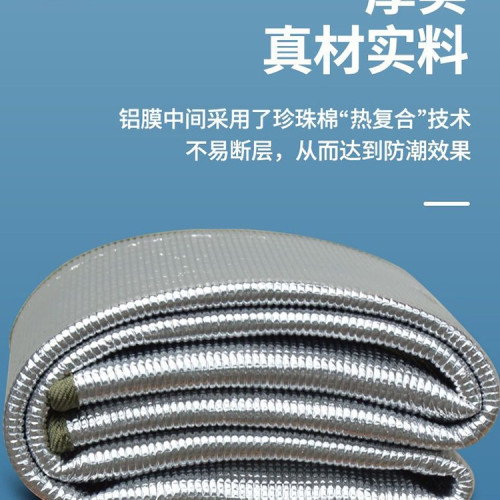 戶外防潮墊加厚可攜式打地鋪隔寒家用可折疊鋁膜帳篷防水露營野餐墊