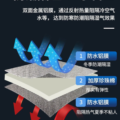 戶外防潮墊加厚可攜式打地鋪隔寒家用可折疊鋁膜帳篷防水露營野餐墊
