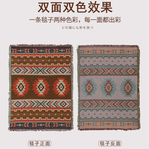 戶外野營印第安風野餐毯防潮墊可攜式春遊野炊草坪地布輕便戶外裝備