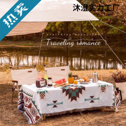網紅野餐墊ins露營毯子帳篷地墊防潮加厚戶外折疊波西米亞風桌布