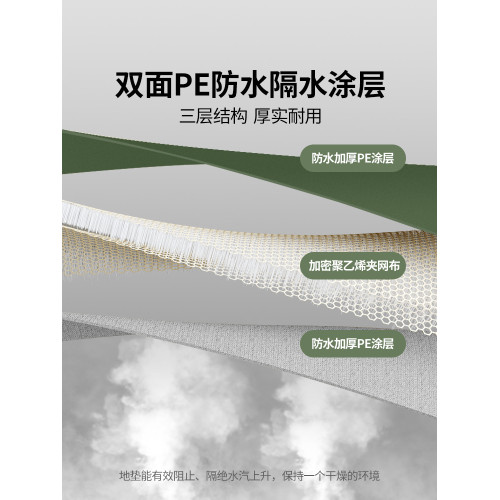 原始人防潮墊戶外地墊露營加厚野餐帳篷野炊野外防水墊子可攜式地布