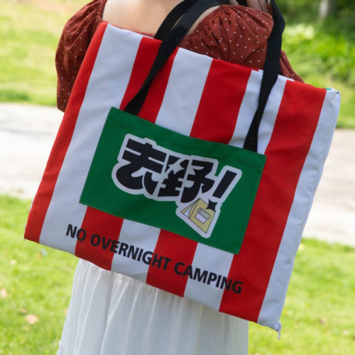 牛津布野餐墊手提收納包式可折疊野餐墊防水防潮露營野餐墊