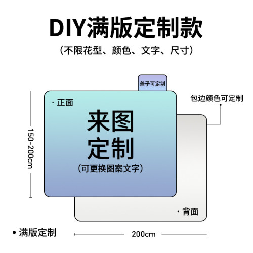 600D牛津布野餐墊戶外加厚防潮墊折疊可攜式露營帳篷墊防水