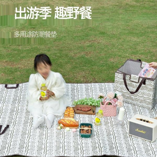 野餐墊防潮墊加厚戶外野炊野營帳篷地墊坐墊防水草坪墊子可攜式露營