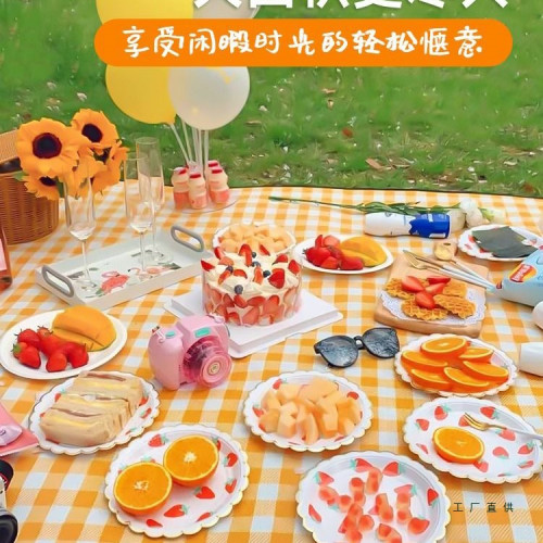 戶外野餐墊防水防潮加厚野炊墊野營沙灘帳篷地墊春遊墊子可攜式郊遊