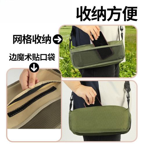 戶外後後背包折疊凳筆袋凳可攜式簡易露營裝備挎包凳運動折疊椅手包椅子