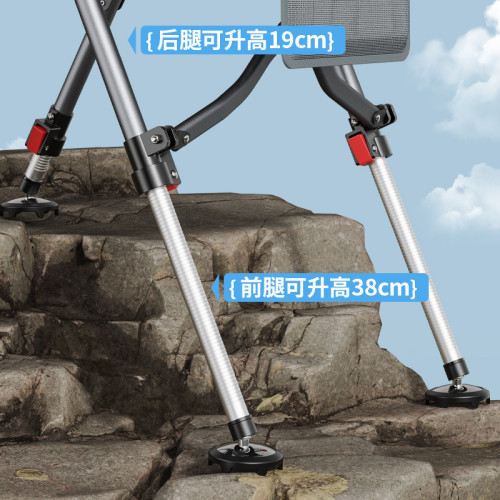 野營者歐式釣椅聚攏新款折疊便捷釣魚椅超輕多功能全地形躺椅釣凳