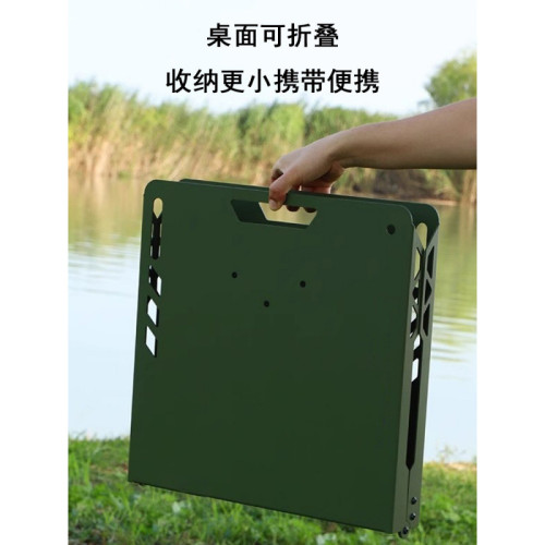輕量化升降鋁合金戶外戰術桌露營桌子多功能超輕可攜式