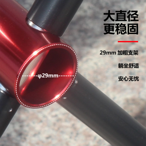 出口戶外可攜式鋁合金折疊月亮椅躺椅露營大號全鋁沙灘椅 極酷