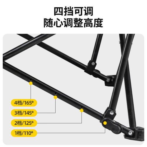 戶外可折疊躺椅露營椅子懶人躺椅月亮椅辦公室午休沙漠沙灘椅
