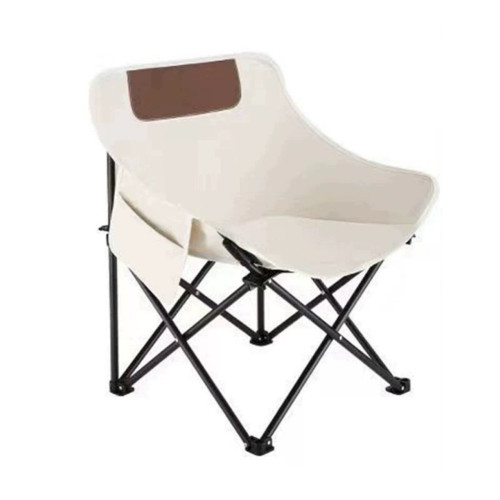 露營日記月亮椅露營椅子戶外折疊桌椅可攜式躺椅釣魚凳沙灘椅野餐