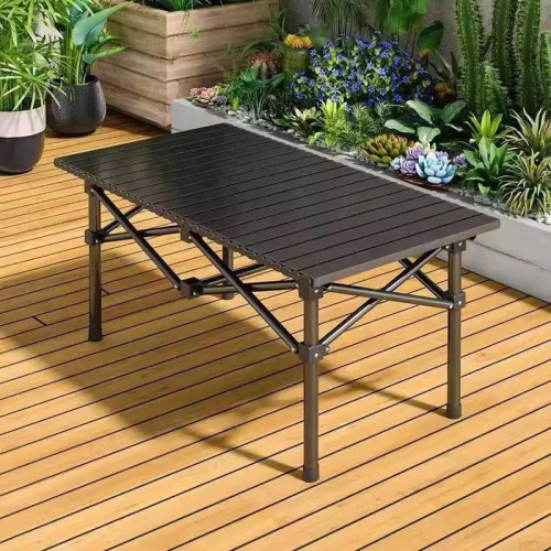 戶外折疊桌蛋卷桌露營燒烤家用餐桌可攜式桌子野外超輕收納擺攤桌