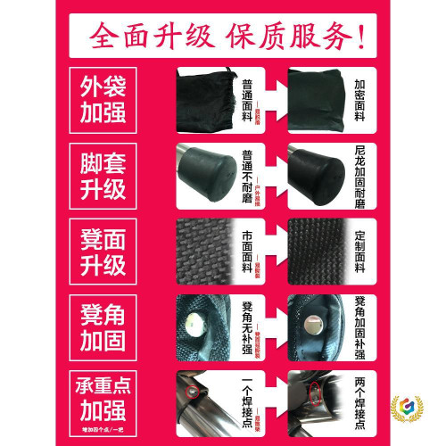 ➢不鏽鋼伸縮折疊凳子戶外折疊椅可攜式釣魚凳露營凳子野營馬紥批