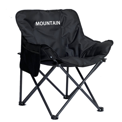 野營折疊椅套裝月亮椅加厚高靠背可攜式懶人沙發椅鋁合金椅躺戶外