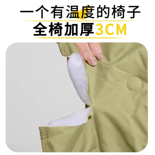 午休折疊椅加棉加厚可坐可躺兩用躺椅辦公室懶人椅午睡可睡覺