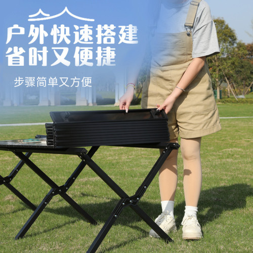 ✅【】戶外露營桌椅套裝折疊椅子蛋卷桌克米特椅擺攤桌椅