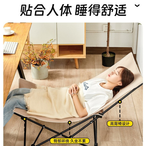 折疊躺椅椅子坐躺矮腳椅靠背椅高靠背可折疊可攜式戶外野營可攜式