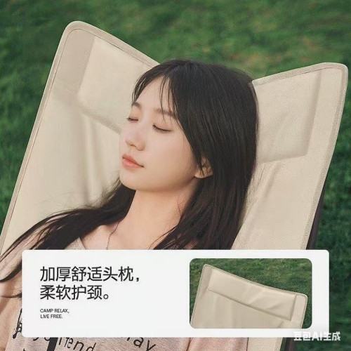 戶外折疊躺椅可攜式露營月亮椅加寬可坐可躺加大午睡神器沙灘椅