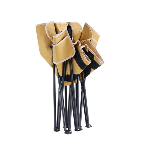 新款戶外雙人低背月亮椅露營可攜式野餐折疊椅輕便休閒雙人折疊椅