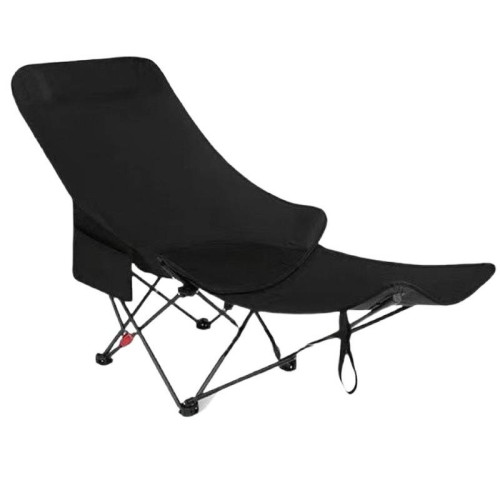 戶外折疊椅三檔調節躺椅月亮椅露營可攜式折疊椅靠背午休沙灘椅包