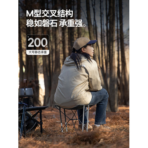 北山狼戶外折疊凳可攜式小馬紥折疊椅加厚靠背椅折疊可攜式結實小凳子