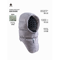 iceflame冰焰冬季超輕羽絨帽戶外防寒保暖輕量化護耳帽子睡袋配件