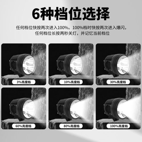 碩麗德超亮15000頭燈自行車燈兩用3*70.2 6節21700大功率