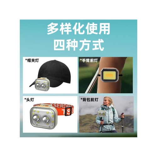 超輕量化頭燈強光超亮2025新款頭戴式帽夾式戶外登山釣魚超長續航
