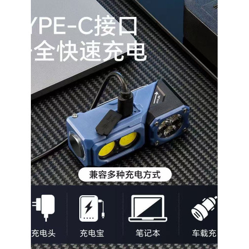戶外感應頭燈釣魚專用充電頭戴式夜釣照明燈強光徒步登山超長續航