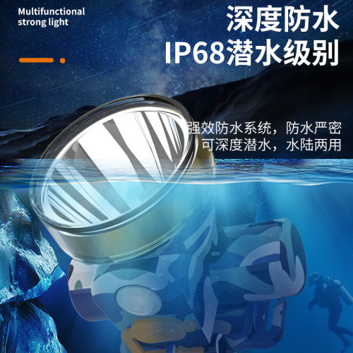 強光戶外頭戴式可充電鋰電頭燈LED超亮遠射800米夜釣小號防水礦燈