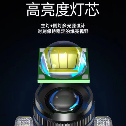 夜釣家用頭戴式強光頭燈可充電戶外遠射照明手電筒超亮行動電源led