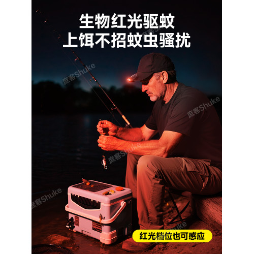 庶客頭燈釣魚專用感應帽夾燈強光超亮充電頭戴夾式超長續航夜釣燈