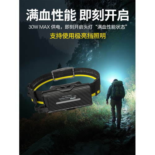 【3C認證】NITECORE奈特科爾CarbonBattery 12K頭燈續航增強套裝