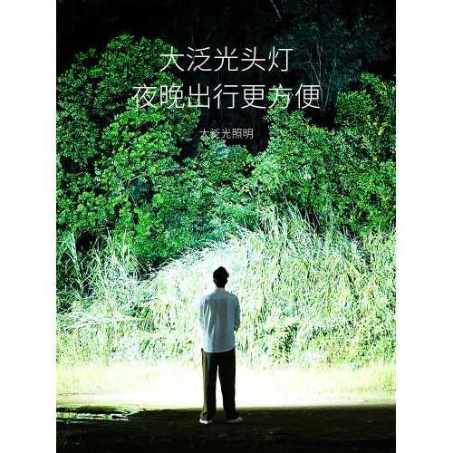 強光頭燈工地安全帽專用感應戶外登山超長續航超亮2026新款頭戴式