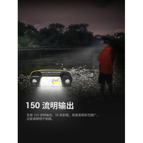 奈特科爾NU11智能感應帽夾燈夜釣戶外頭燈超亮長續航充電燈釣魚燈