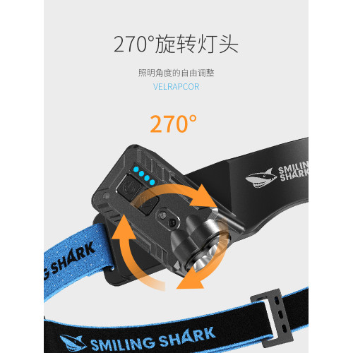 2026新款頭燈強光超亮充電三光源感應戶外釣魚專用夜釣燈頭戴式