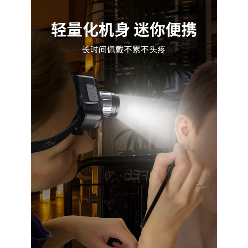 專業採耳頭燈聚光頭戴式充電醫用美容紋身專用感應掏耳朵探照燈