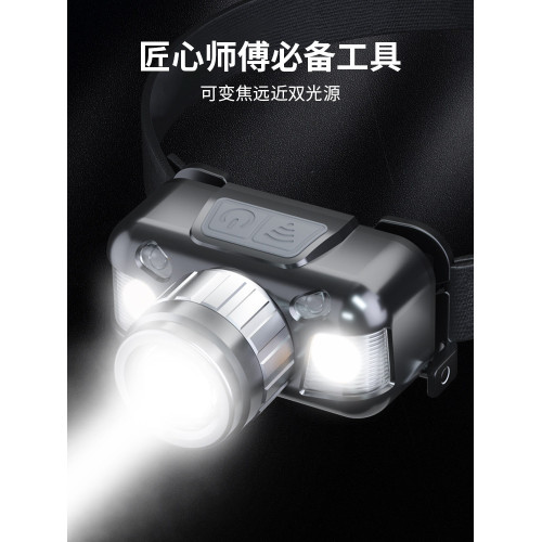 專業採耳頭燈聚光頭戴式充電醫用美容紋身專用感應掏耳朵探照燈