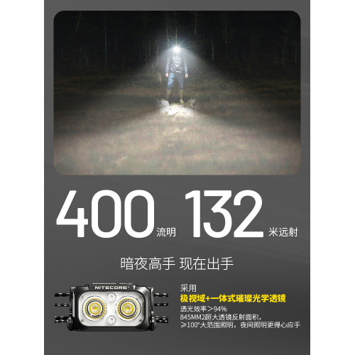 NITECORE奈特科爾NU25 MCT UL登山戶外越野跑徒步登山越野跑頭燈
