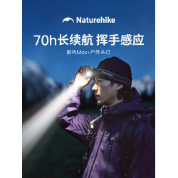 挪客頭燈強光充電超亮超長續航戶外登山釣魚專用防水感應照明燈
