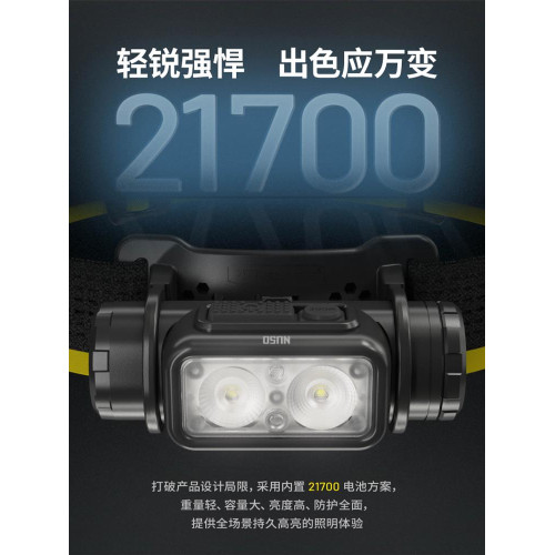 奈特科爾NU50強光超長續航戶外作業專用紅光頭戴式頭燈21700充電