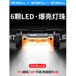 頭燈釣魚專用新款超輕強光超亮充電超長續航戶外夜釣頭戴式照明燈