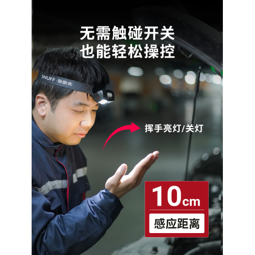 斯奈夫強光頭燈釣魚夜釣充電超亮戶外感應頭戴式照明燈泛光遠射燈