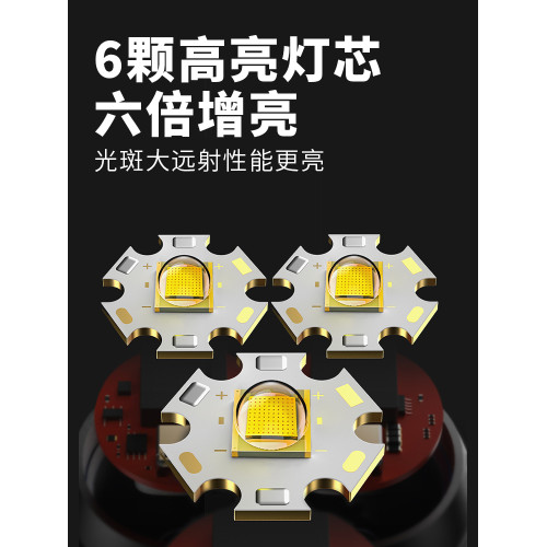 微笑鯊小頭燈強光超亮充電登山夜釣魚專用戶外頭戴式超長續航鋰電