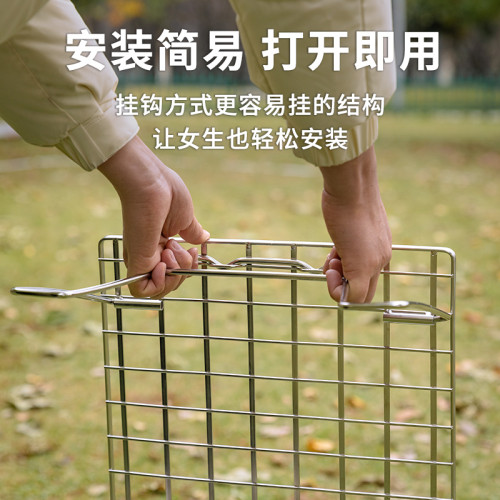 柯曼不鏽鋼多用折疊桌野營桌戶外野餐桌燒烤桌露營可攜式收納T235A