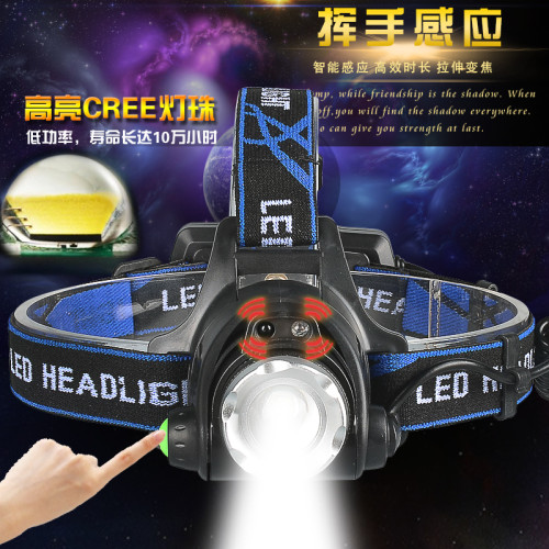 安全帽頭燈專用固定頭頂工作燈充電式防水礦燈強光充電超亮變焦