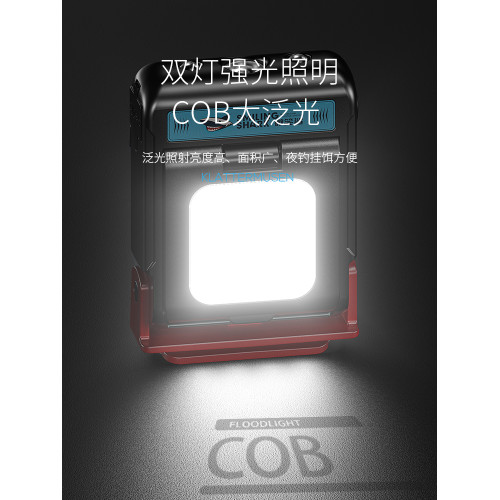 微笑鯊感應帽夾燈釣魚專用頭燈超亮戶外強光充電夜釣超長續航頭戴
