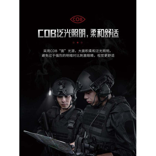 納麗德UT10C頭盔燈肩燈帽夾執勤頭戴式頭燈肩夾燈戶外騎行信號燈