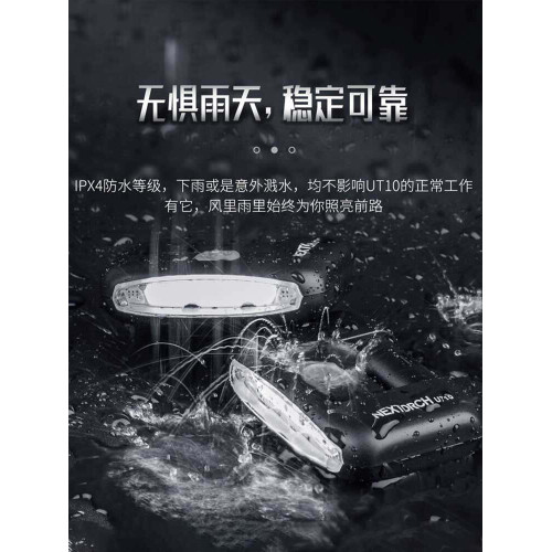 納麗德UT10C頭盔燈肩燈帽夾執勤頭戴式頭燈肩夾燈戶外騎行信號燈