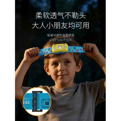 微笑鯊戶外兒童頭燈趕海專用登山頭戴式照明燈夜騎露營夏令營看書 微笑鯊戶外兒童頭燈趕海專用登山頭戴式照明燈夜騎露營夏令營看書